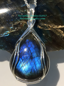 Labradorite in .935 Argentium Silver